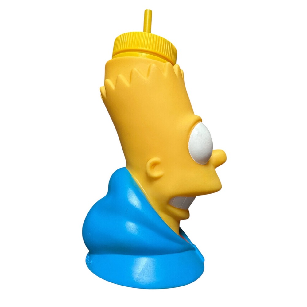 Universal Studios Bart Simpson 32 oz Sipper Cup Water Bottle w/ Straw Souvenir - Picture 6 of 12